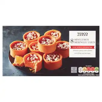 Tesco Tesco 8 mini lemon meringue tarts 160g offer