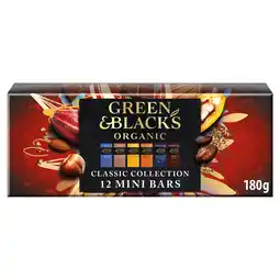 Tesco Green and blacks classic minis 180g offer
