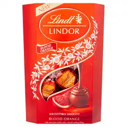 Tesco Lindt lindor blood orange chocolate truffles 200g offer