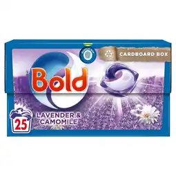 Tesco Bold all in one washing pod lavender & chamomile 25 washes 45g offer