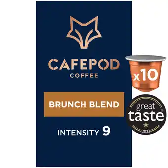 Tesco Cafepod craft coffee brunch blend 10 pack 55g offer