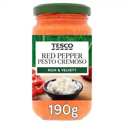 Tesco Tesco red pepper pesto cremoso 190g offer