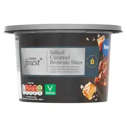 Tesco Tesco finest salted caramel brownie bites 266g offer