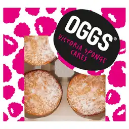 Tesco Oggs vegan victoria sponge cakes 4 pack 184g offer