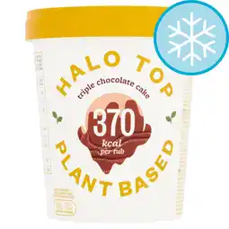 Tesco Halo top plant based triple chocolate cake ice cream 473ml offer
