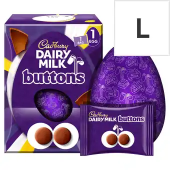 Tesco Cadbury giant buttons easter egg 195g offer