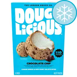 Tesco Doughlicious dough.chi chocolate chip 6 pieces 204g offer