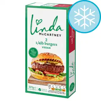 Tesco Linda mccartney 2 vegetarian quarter pounder burgers 227g offer
