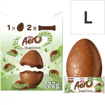 Tesco Aero peppermint chocolate egg 222g offer