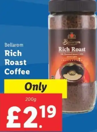 Lidl Bellarom Rich Roast Coffee 200g offer