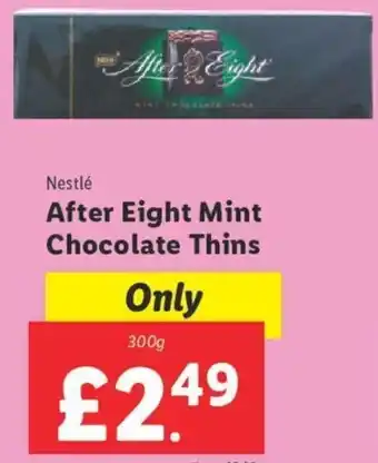Lidl Nestlé After Eight Mint Chocolate Thins 300g offer