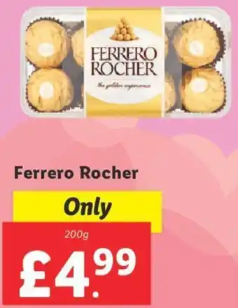 Lidl Ferrero Rocher 200g offer