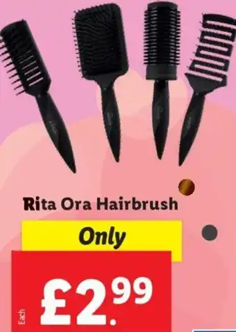 Lidl Rita Ora Hairbrush offer