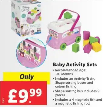 Lidl Baby Activity Sets offer