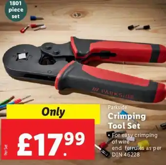 Lidl Parkside Crimping Tool Set offer