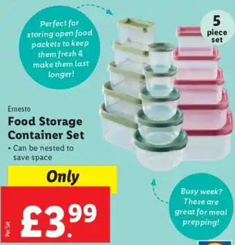 Lidl Ernesto Food Storage Container Set offer