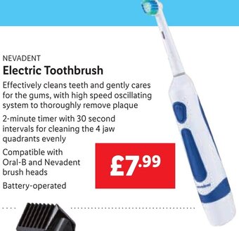 Lidl Nevadent Electric Toothbrush offer