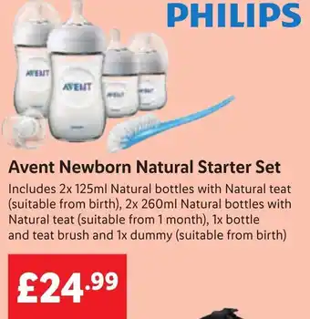 Lidl Avent Newborn Natural Starter Set offer