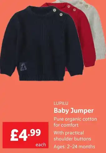 Lidl Lupilu Baby Jumper offer