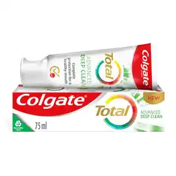 Tesco Colgate total deep clean toothpaste 75ml offer