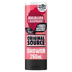 Tesco Original source rhubarb & raspberry shower gel 250ml offer