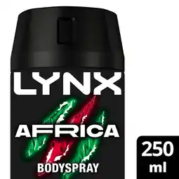 Tesco Lynx africa body spray 250ml offer