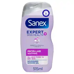 Tesco Sanex micellar biomeprotect soothing shower gel 515ml offer