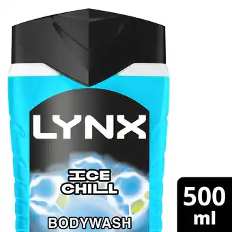 Tesco Lynx ice chill shower gel 500ml offer