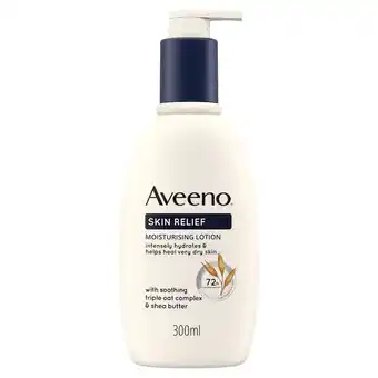 Tesco Aveeno skin relief body lotion 300ml offer