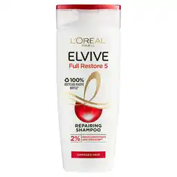 Tesco L'oreal paris elvive full restore 5 shampoo 400ml offer