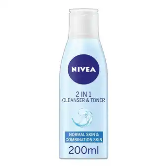 Tesco Nivea 2 in 1 cleanser & toner 200ml offer