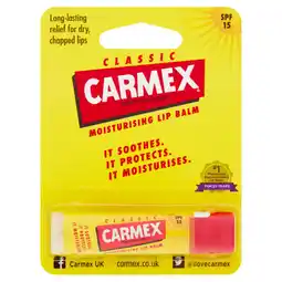 Tesco Carmex classic moisturising lip balm 4.25g offer