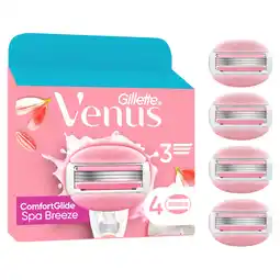 Tesco Gillette venus comfort glide razor blades 4 pack offer