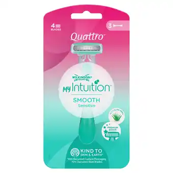 Tesco Wilkinson sword quattro for women disposable 3s offer