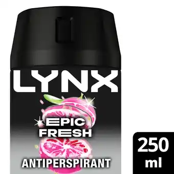 Tesco Lynx epic fresh anti-perspirant 250ml offer