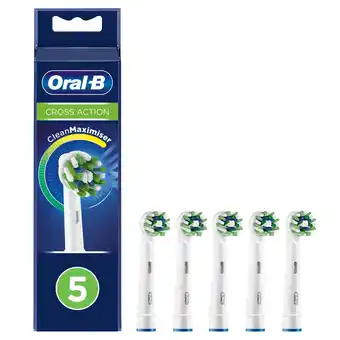 Tesco Oral-b cross action toothbrush replacement heads 5 pack offer