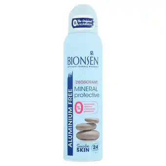 Tesco Bionsen spray deodorant 150ml offer