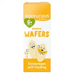 Tesco Kiddylicious banana wafers 6 months 4pack 16g offer