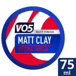 Tesco Vo5 extreme style matte clay 75ml offer