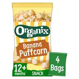 Tesco Organix goodies banana puffcorn 4 x 10g offer