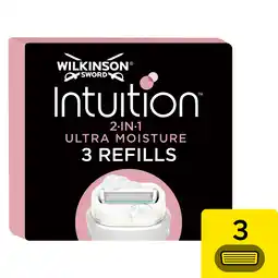 Tesco Wilkinson sword intuition blades 3s offer
