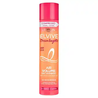 Tesco L'oreal paris elvive dream lengths air volume dry shampoo 200ml offer