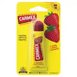 Tesco Carmex strawberry lip balm tube 10g offer