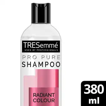 Tesco Tresemme propure radiant colour shampoo 380ml offer
