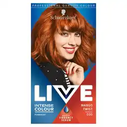 Tesco Schwarzkopf live intensive color 030 mango twist hair dye offer