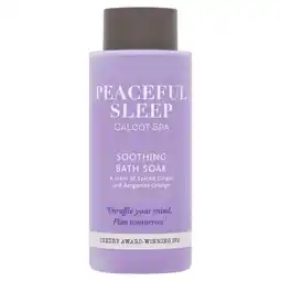 Tesco Calcot spa sleep peaceful bath gel 500ml offer