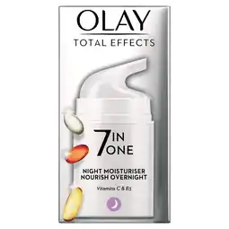 Tesco Olay 7in1 total effects night cream moisturiser 50ml offer