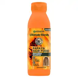 Tesco Garnier ultimate blends rpairing papaya coconut s/poo350ml offer