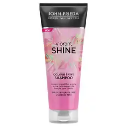 Tesco John frieda vibrant shine colour shine shampoo 250ml offer