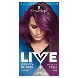 Tesco Schwarzkopf live amethyst chrome perm hair dye offer